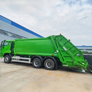 China Factory HOWO 6x4 16-20CBM Garbage Compactor Truck Rear Load Heavy Duty Compression Type Garbage Truck for Sale - Product Image 3
