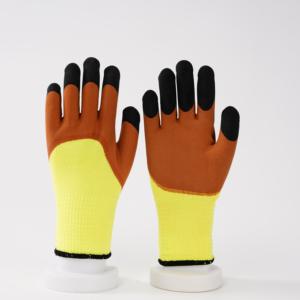 Linh Hoạt 50G Dùng Một Lần Làm Việc Găng Tay Polyester Bông Lót Bảo Vệ Bọt Kết Thúc Dot Mô Hình Spandex Lớp Phủ Cao Su Mẫu Miễn Phí - Product Image 5