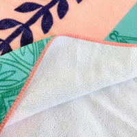 Grande serviette de plage en microfibre douce, séchage rapide, motif floral, absorbante, colorée, pour la plage, la piscine, les voyages, le camping, la maison