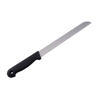 8 Zoll schwarzer PP-Griff gezackte Klinge Brotmesser Kuchen Server Messer