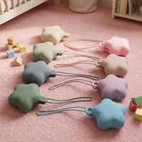 Étui pour sucette en silicone, étui de rangement pour sucette en silicone pour sac à couches, étui pour sucette souple sans BPA