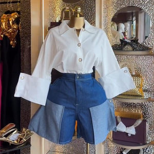Nouveauté printemps, chemisiers chics à manches larges, chemises vintage à manches longues pour femmes, blusas, hauts chics - Product Image 2