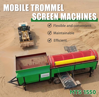 Nouveau modèle 2026 MTS1550 – Tamis rotatif à tambour mobile pour le criblage du sable et du substrat de pierres