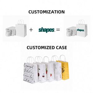 LiHao Eco-Friendly <b>Biodegradable</b> Brown Kraft <b>Paper</b> Bags Cotton Rope Handles Reusable Customized Color Wallet Food Delivery - Product Image 4