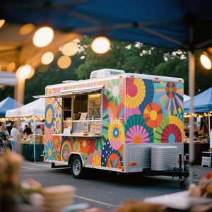 Remorque de cuisine mobile rapide 2025, cuisine personnalisée, acier inoxydable, camion de nourriture personnalisé - Product Image 3