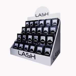 4 livelli di Vendita Al Dettaglio Top Contatore di Cartone Personalizzato Lash Pop Display