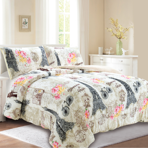 Luxueux ensemble de 3 couettes et <span class=keywords><strong>sherpa</strong></span> réversibles en peluche de flanelle ultra-douce en flanelle, King/Cal King 106 "x 94" - Product Image 6