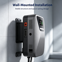 Estación de Carga Inteligente para Vehículos Eléctricos, Cargador de Pared para Vehículos Eléctricos de 7KW 21KW con Control por Aplicación WiFi y Bluetooth