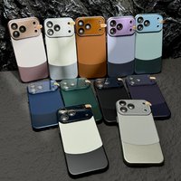 Coque de téléphone PC intégrale Business Design pour iPhone 17 Air 16 15 14 13 12 11 Pro Max avec empiècements de couleur