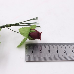 Décoration de mariage en soie bon marché Fleurs artificielles de buisson de roses Bouquet de roses pour la décoration de bricolage - Product Image 2