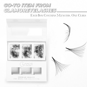 NVT Beauty 6D Promade Fans Loose mix 3 1500 plateau premade fans volume fan lash extension ultra speed loose vison lash - Product Image 3
