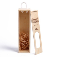 Boîte-cadeau de vin en bois de pin rustique avec logo personnalisable étui de transport unique avec fermoir à charnière sortie d'usine boîte à vin en bois gravée