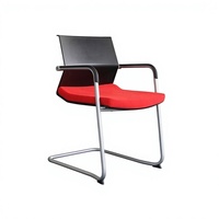 Chaise de visiteur ergonomique GS-1761 avec structure cantilever en acier et accoudoirs fixes – Siège de bureau moderne