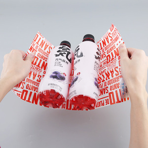 Shawarma-ramo de chocolate personalizado de Navidad, Papel kraft de cera ecológico para envolver comida - Product Image 4