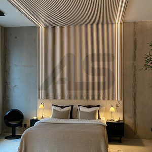 Traitement moderne en fibre de verre pour mur en bois, support isolant insonorisé recouvert de tissu pour hôtel, salon, chambre à coucher - Product Image 3