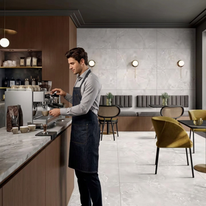 Azulejos de Porcelana Matrix Bianco Micro Cemento 60x120cm, Color Sólido, para Pisos y Paredes en Interiores Contemporáneos - Product Image 5