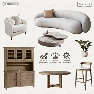 Luxury Modern Tufted Living Room Furniture Set Comfortable <b>Sofa</b> Armchair Bookshelf Console <b>Table</b> Coffee <b>Table</b> Dining Hotel Villa - Product Image 2