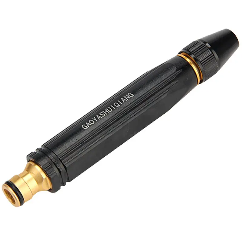 Черный водяной пистолет высокого давления из сплава с медным покрытием для мойки автомобилей