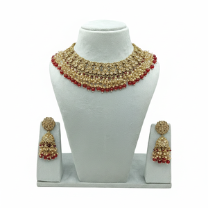 Luxury High Quality Vintage Alloy Rhodium Plated <b>Crystal</b> Rhinestone Choker Necklace <b>Set</b> Earrings Maang Tikka for Engagement - Product Image 2