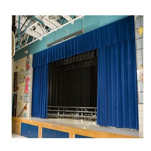 Tende Oscuranti Spesse Personalizzate per Chiesa, Decorazione Palcoscenico, Sfondo Matrimonio, Tende da Teatro in <span class=keywords><strong>Velluto</strong></span> <span class=keywords><strong>Blu</strong></span> - Product Image 2