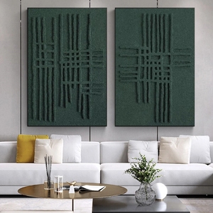 Decorazione per la Casa, Poster su Tela Astratto Verde Scuro, Dipinto a Mano 100%, <span class=keywords><strong>Arte</strong></span> Moderna Personalizzata, Dipinti ad Olio Astratti - Product Image 3