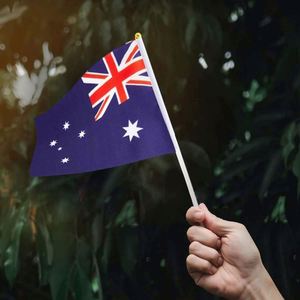 Wholesale Polyester Australian Small Miniature Stick <b>Flag</b> Australia Mini Hand Held <b>Flags</b> <b>Flag</b> - Product Image 6