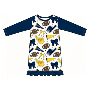 <span class=keywords><strong>Camicia</strong></span> <span class=keywords><strong>da</strong></span> <span class=keywords><strong>Notte</strong></span> OEM Premium in Fibra di Bambù per Bambine 0-8 Anni, <span class=keywords><strong>Manica</strong></span> <span class=keywords><strong>Lunga</strong></span> con Orlo a Volant, Collo Tondo, per Primavera e Autunno - Product Image 2