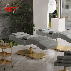 Lusso in oro rosa Base salone di bellezza letto massaggio sopracciglia moderna altezza regolabile Saloon cosmetico ciglia letto per la vendita - Product Image 5