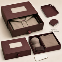 Adorno Navideño de Copo de Nieve Metálico para Exhibición, Caja de Regalo con Cajón para Taza y Vela, para Programa de Suministro de Embalaje Festivo Personalizado