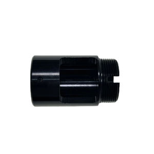 Adaptador de piezas de mecanizado CNC de precisión de excelente calidad mecanizado roscado negro anodizado 580-1519 - Product Image 1