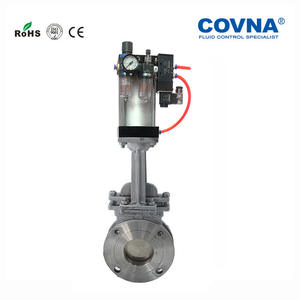 Válvula de Compuerta Neumática de Acero Inoxidable con Abrazadera en Forma de Flor de Ciruelo, Brida de Sellado Hermético, Válvula de Conmutación de Material Lodoso - Product Image 4