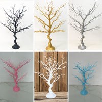 Décorations de table de mariage JINDA, arbre artificiel en résine Manzanita, or, noir, argent, blanc, décoration de mariage