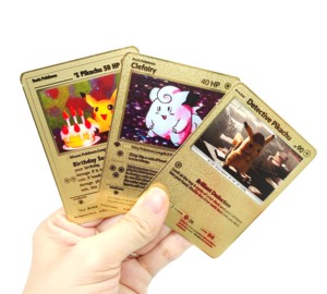 Charizard, blastoise, Venusaur vàng kim loại Poke Mon thẻ 1 phiên bản đầu tiên mới giao dịch thẻ trò chơi - Product Image 3