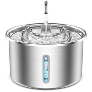 PetSafe Stainless Steel Water <b>Fountain</b> 304 Metal Electric Cat Dog Drinking Dispenser Detachable 800g - Product Image 3