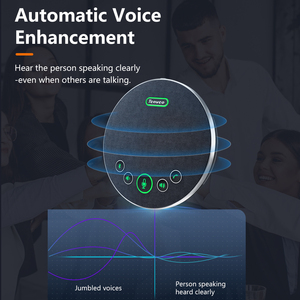 2024 Bán hàng nóng tenveo USB/omni-directional giảm tiếng ồn di động hội nghị video Microphone loa ngoài - Product Image 4