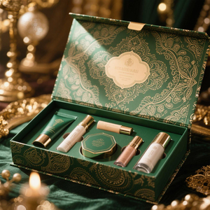 Produttore di Scatole Regalo Cosmetiche Impermeabili Personalizzate - Confezioni in Cartone con Stampa a Caldo e Fodera in Spugna per Set di Profumi e Creme - Product Image 1