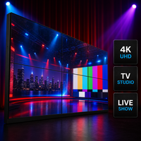Écran LCD professionnel de 65 pouces pour mur vidéo, avec cadre de 0,88 mm, résolution 4K UHD, panneau IPS, luminosité de 700 cd/m² pour studio TV
