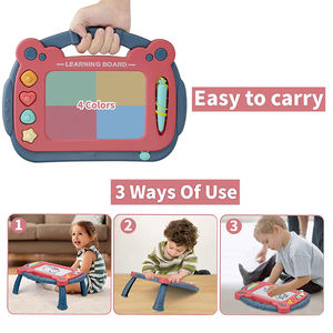 Mainan Gambar Edukasi Anak Meja Papan Gambar Magnetik Ukuran Kecil untuk Hadiah Ulang Tahun Usia 2 3 4 Tahun - Product Image 4