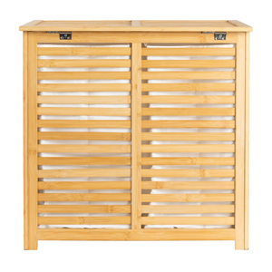 Meuble de salle de bain avec rangement sous-évier à languettes et rainures, armoire à deux portes - Product Image 3