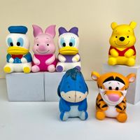 Jouets animaux mignons et colorés en PU souple avec yeux brillants, anti-stress, promotionnels, pour soulager le stress – Vente chaude