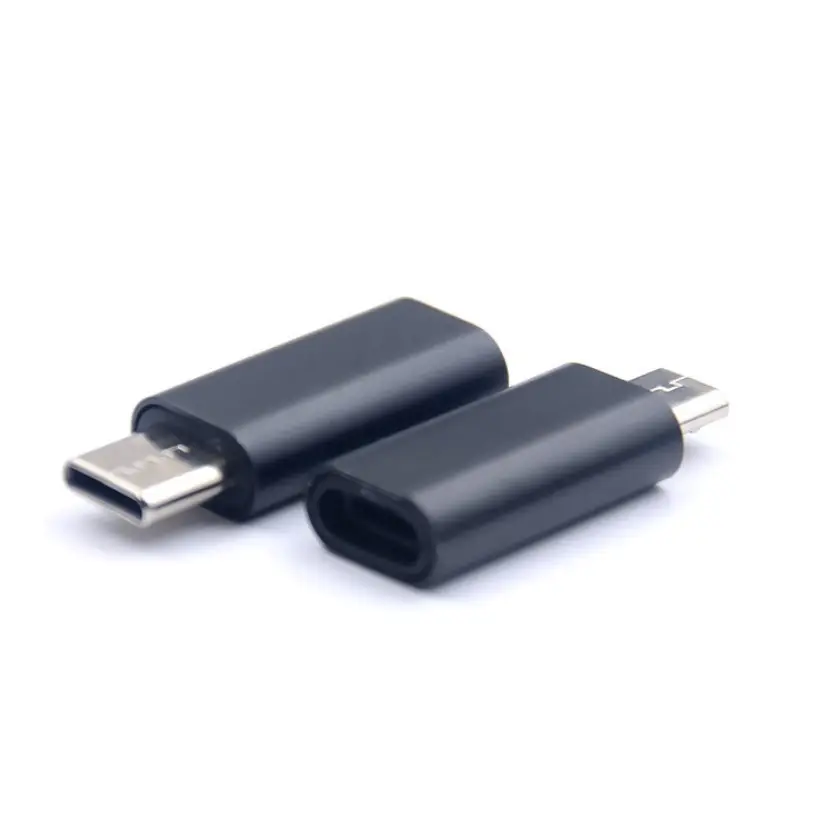 new arrival metal type c female male to male female adapter for iphone to type c adapter