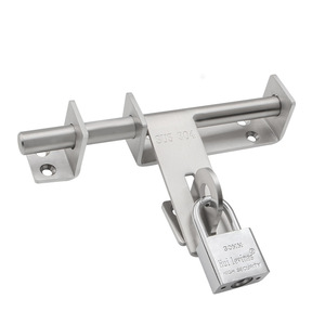 Perno de puerta de acero inoxidable 304, 100 mm x 30 mm x 3,8 mm, pestillo antirrobo engrosado, pasadores de alta resistencia, diseño minimalista - Product Image 2