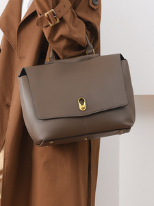 Sac à main pour femme, style business, avec poignée supérieure, rabat à fermoir, aspect cuir, pour le bureau et l'usage quotidien - Product Image 3