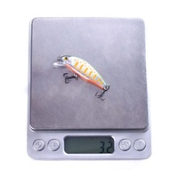 Vente en gros de leurres de pêche artificiels en plastique ABS dur MI145 5cm 3.1g Mini Minnow