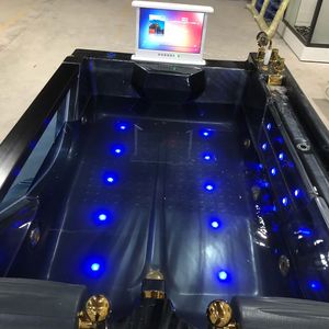 Nuova Vasca Nera per Due Persone, Vasca Idromassaggio Interna con Getti d'Acqua e TV - Product Image 2