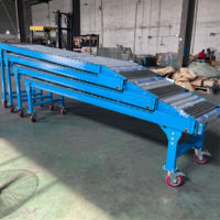 Convoyeur à gravité extensible robuste X-YES pour le déchargement de véhicules porte-conteneurs de toutes tailles Système de chargement Camion