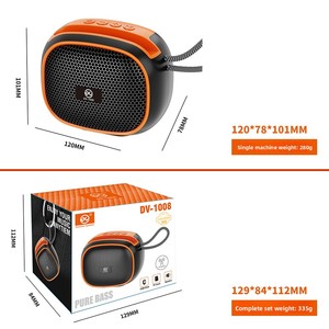 Mini-enceinte personnalisée 5.3 avec fente pour carte, design compact et portable, pour usage domestique et extérieur, 5 heures d'autonomie, avec support. - Product Image 3
