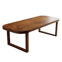 Table à manger minimaliste en bois de manguier massif, finition naturelle, table à manger en bois dur pour la maison, la cuisine, la salle à manger, les meubles de restaurant