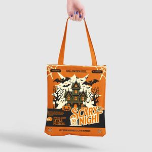 DLBZ Vente en gros Sac fourre-tout pliable en toile robuste et durable, personnalisé, recyclé et écologique, idéal pour Halloween - Product Image 3