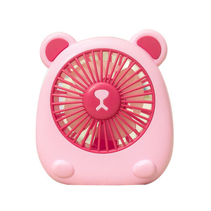 Mini Ventilador de Escritorio con Diseño de Oso de Dibujos Animados, 5W, USB Recargable, Portátil, con Motor DC, Tres Velocidades - Product Image 5